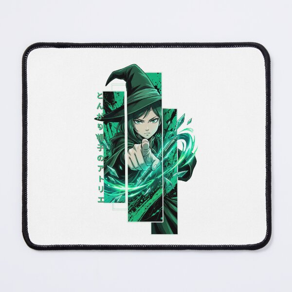 Item preview, Copy of Emerald Ink Sorceress - Geometric Anime Magic designed and sold by lamiarte.