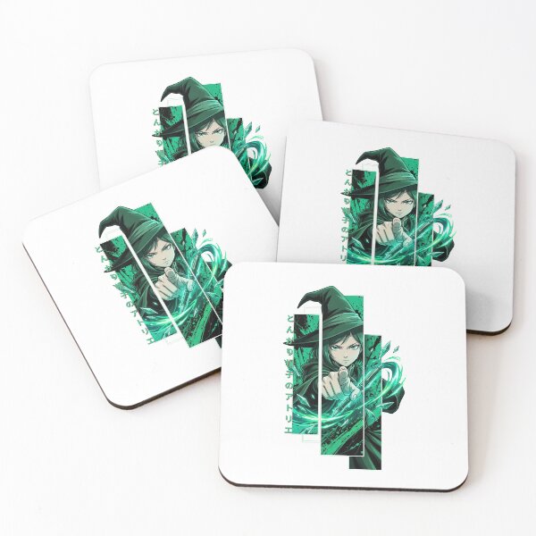Item preview, Copy of Emerald Ink Sorceress - Geometric Anime Magic designed and sold by lamiarte.