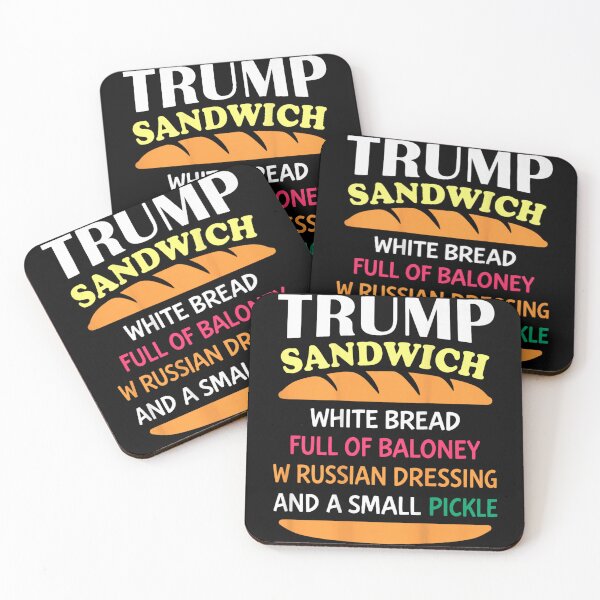 Item preview, Trump Sandwich Funny Political Satire White Bread Full of Baloney Art designed and sold by RuperDelois.