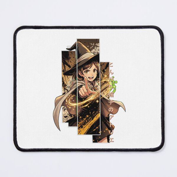Item preview, Emerald Ink Sorceress - Geometric Anime Magic designed and sold by lamiarte.