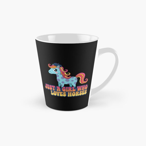 Item preview, Just a Girl Who Loves Horses Retro Cute Kawaii Pony designed and sold by InkRebelprint.