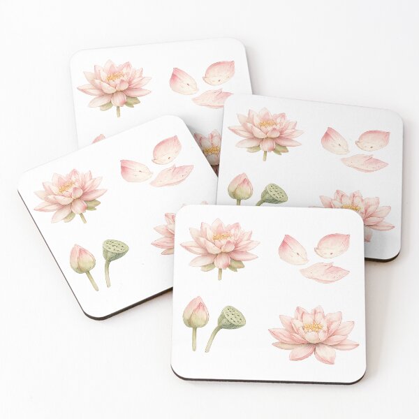Item preview, lotus flower/ water lily sticker pack designed and sold by inainart.