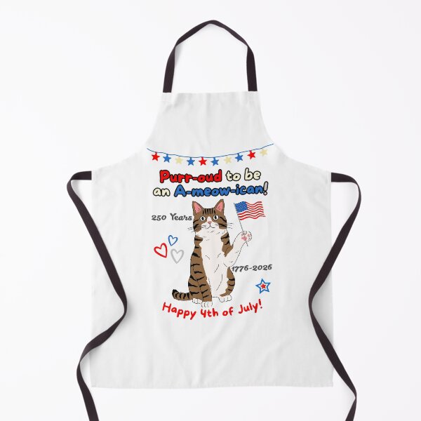 Item preview, 4th of July 250th Purr-oud Brown Tabby Cat designed and sold by MYCatStuff.