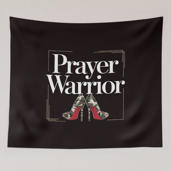 Item preview, Camo Heels Prayer Warrior – Faith Inspired Religious Woman designed and sold by Redgiant87x.
