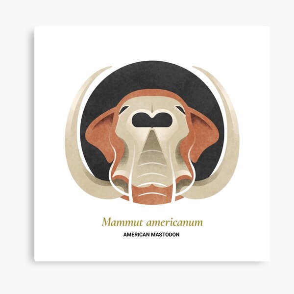 The Circles of Life: American Mastodon Canvas Print