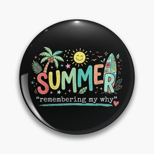 Item preview, Summer Remembering My Why Tropical Beach Sunset Surfboard and Palm Trees designed and sold by PhocoNibict.