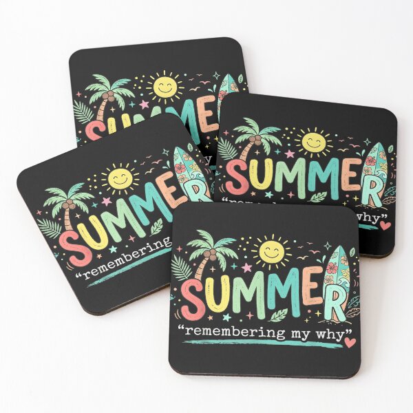 Item preview, Summer Remembering My Why Tropical Beach Sunset Surfboard and Palm Trees designed and sold by PhocoNibict.