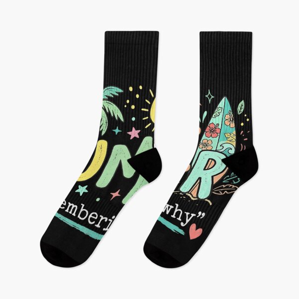 Item preview, Summer Remembering My Why Tropical Beach Sunset Surfboard and Palm Trees designed and sold by PhocoNibict.