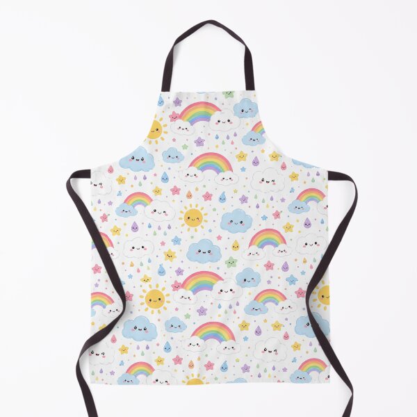 Item preview, Kawaii Rainbow Cloud Cute Seamless Pattern Print designed and sold by Inkworksbyshery.