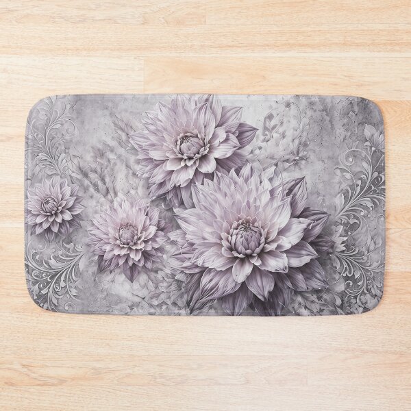 Item preview, Dusty Purple Peonies Grunge Marble Floral Art designed and sold by UCBrandDecor.