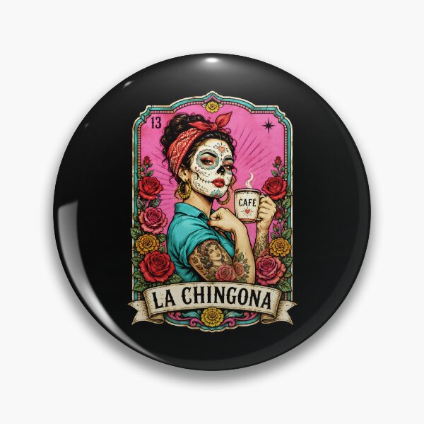 Item preview, La Chingona Cafecito Y Chisme Mexican Latina Strong Woman Cafe Coffee Lover designed and sold by DesignsByAnett.