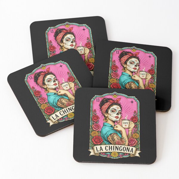 Item preview, La Chingona Cafecito Y Chisme Mexican Latina Strong Woman Cafe Coffee Lover designed and sold by DesignsByAnett.