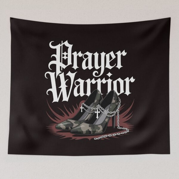Item preview, Camo Heels Prayer Warrior – Church Service Fashion for Religious Women designed and sold by Redgiant87x.