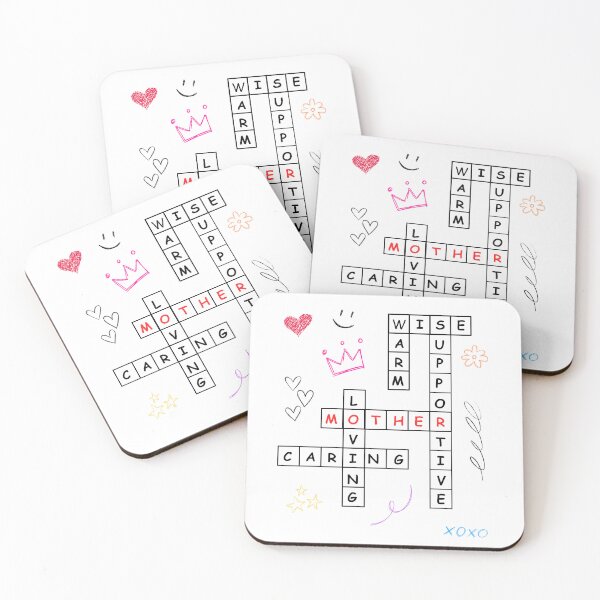 Item preview, Mother's Day crossword Gift | Mum scribble design  designed and sold by HiPatti.