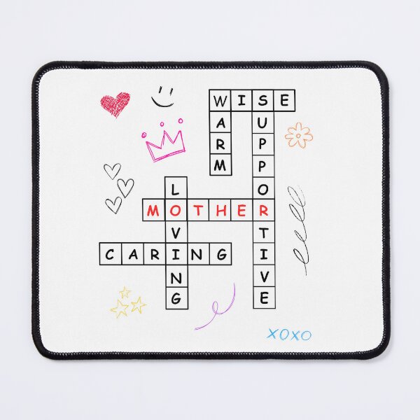 Item preview, Mother's Day crossword Gift | Mum scribble design  designed and sold by HiPatti.