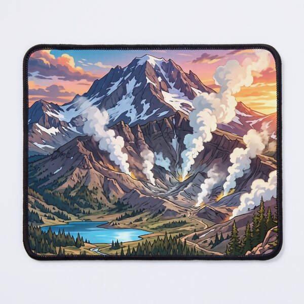 Item preview, Lassen Volcanic Sunrise Hiking Trail and Smoke Vents designed and sold by SpiriTravels.