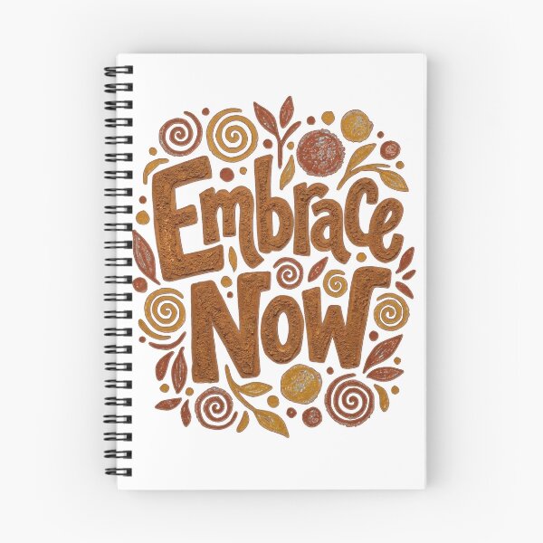 Item preview, Embrace Now Hand Lettered Earthy Typography designed and sold by aashcreat.
