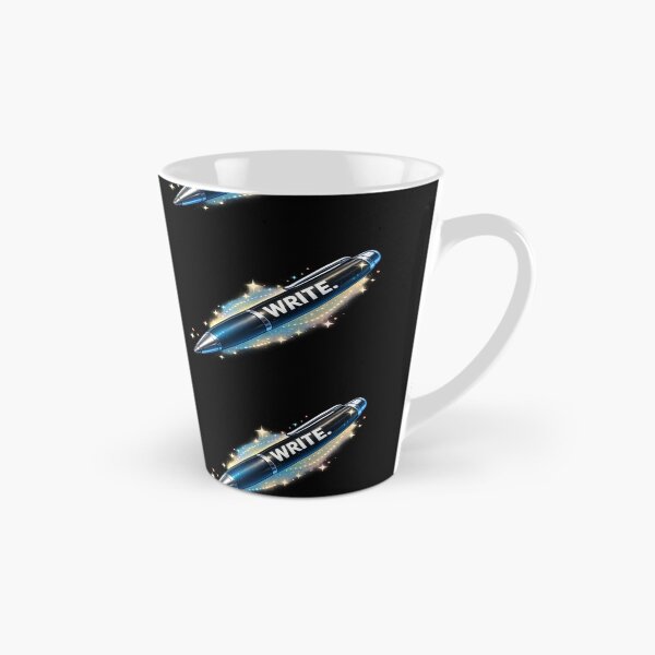 Item preview, Blue Glowing Writer Pen - "WRITE." Digital Art designed and sold by TripleVertex-1.