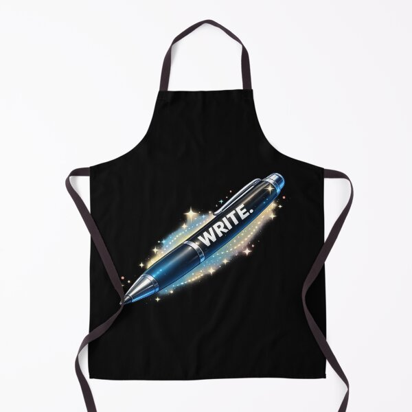 Item preview, Blue Glowing Writer Pen - "WRITE." Digital Art designed and sold by TripleVertex-1.