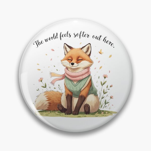 Item preview, World Feels Softer Cute Fox Spring Nature Lover designed and sold by AQUILAKREO.