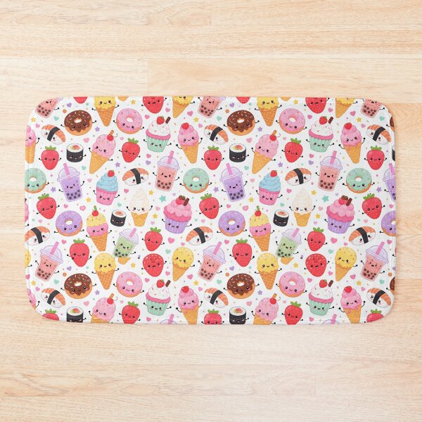 Item preview, Kawaii Cute Food Dessert Seamless Pattern Print designed and sold by Inkworksbyshery.