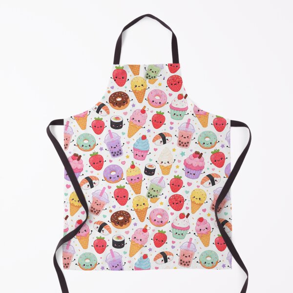 Item preview, Kawaii Cute Food Dessert Seamless Pattern Print designed and sold by Inkworksbyshery.