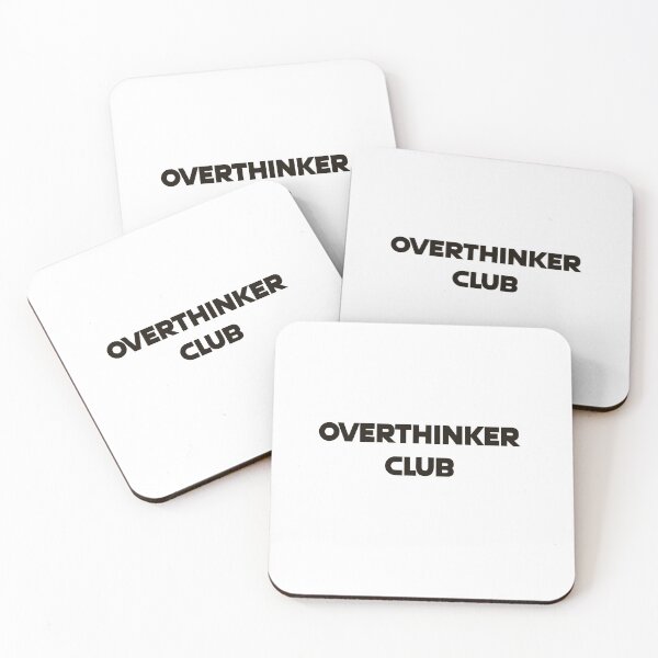 Item preview, Overthinker Club Funny Anxiety Mental Health Bold Graphic Tee designed and sold by MYNDesigns.