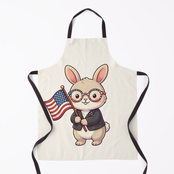 Item preview, Cute Patriotic Bunny With American Flag designed and sold by SweetLilith.
