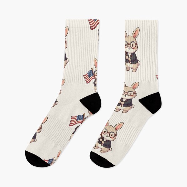 Item preview, Cute Patriotic Bunny With American Flag designed and sold by SweetLilith.