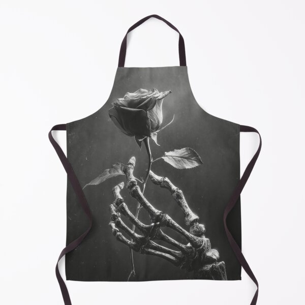 Item preview, Skeleton hand holding rose gray scale designed and sold by dcrc.