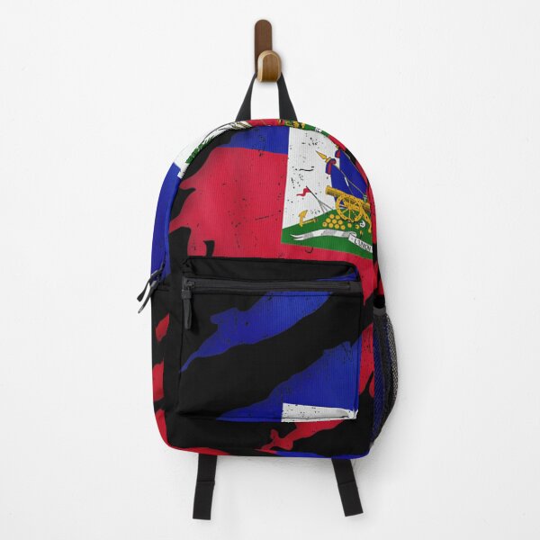 Item preview, Distressed Ripped Haiti Flag Design Haitian Pride and Heritage National Identity designed and sold by EricCotanori.