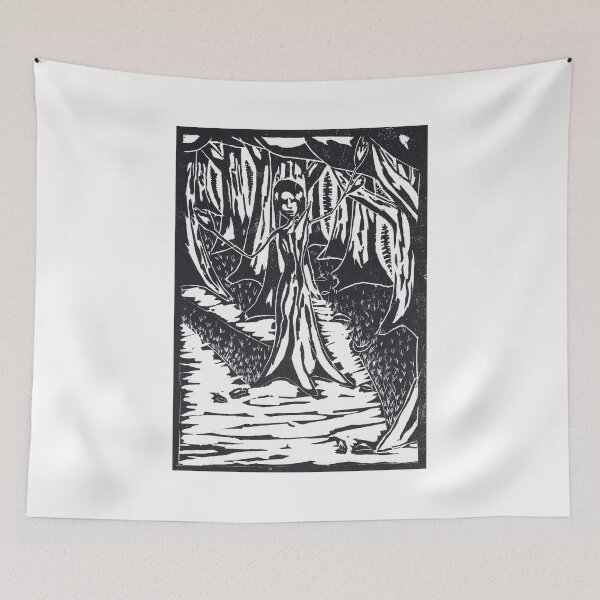 Item preview, Dryad - Linocut designed and sold by SaraGeorgie.