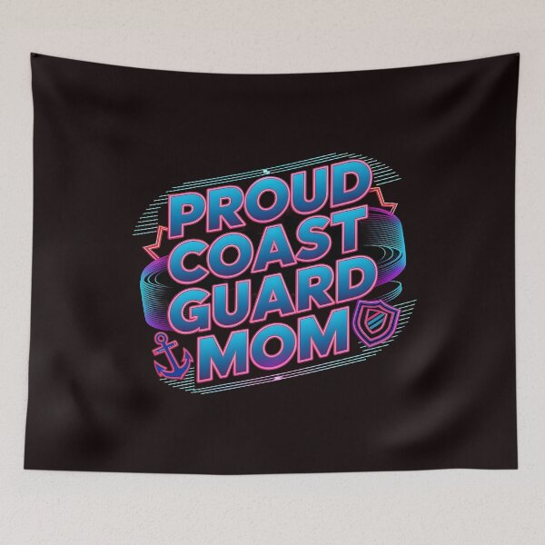 Item preview, Proud Coast Guard Mom – Patriotic Military Family Apparel for Coast Guard Mother designed and sold by Redgiant87x.