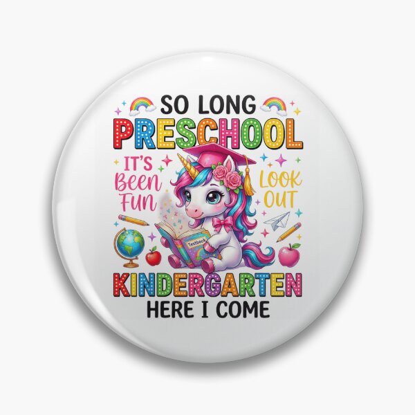 Item preview, So Long Preschool Kindergarten Here I Come Magical Unicorn Graduation Student Gift designed and sold by EricCotanori.