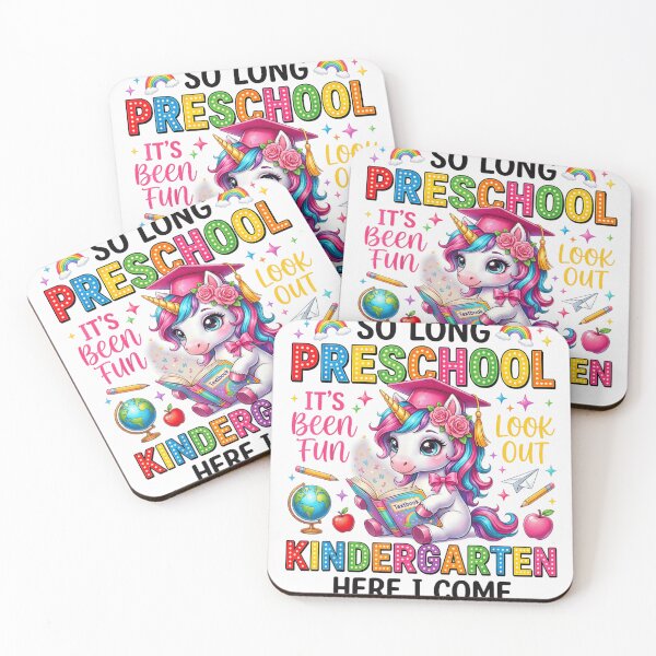 Item preview, So Long Preschool Kindergarten Here I Come Magical Unicorn Graduation Student Gift designed and sold by EricCotanori.