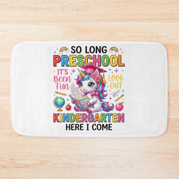 Item preview, So Long Preschool Kindergarten Here I Come Magical Unicorn Graduation Student Gift designed and sold by EricCotanori.
