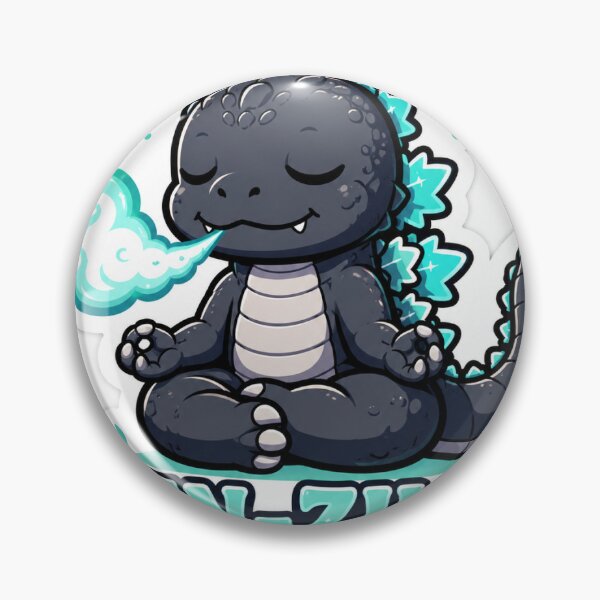Item preview, Zen-Zilla – Inner Roar Outer Peace Sticker designed and sold by CheekyCharme.