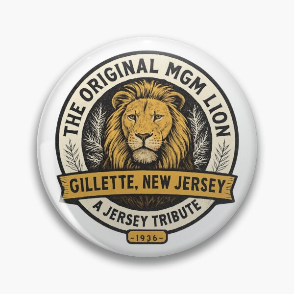 Item preview, The Original MGM Lion Gillette New Jersey Vintage Tribute designed and sold by The-HistoryGirl.
