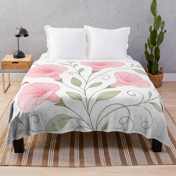 Item preview, Pink morning glory flower designed and sold by uunaa.