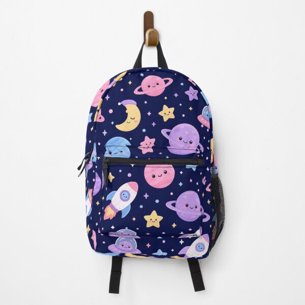 Item preview, Kawaii Space Cute Planet Star Seamless Pattern Print designed and sold by Inkworksbyshery.