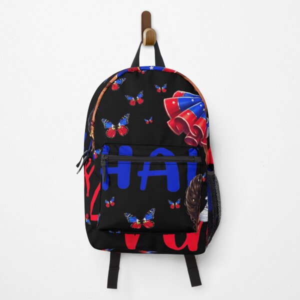 Item preview, Cute Haitian Princess Girl with Flag Dress and Butterflies Heritage Pride Art designed and sold by LakenDraphil.