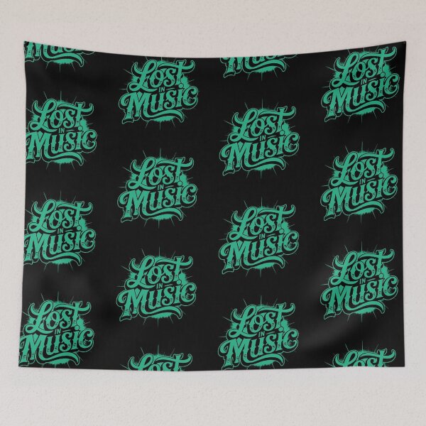 Item preview, Lost In Music – Retro Music Lover Typography Design designed and sold by TipTop GFX.
