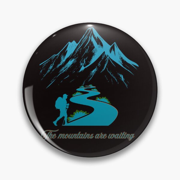 Item preview, The Mountains Are Waiting – Hiking Adventure Nature Graphic Tee designed and sold by Tadeusz1.