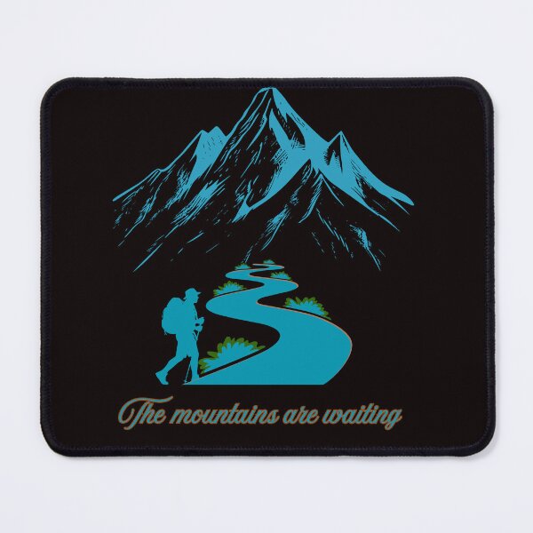 Item preview, The Mountains Are Waiting – Hiking Adventure Nature Graphic Tee designed and sold by Tadeusz1.