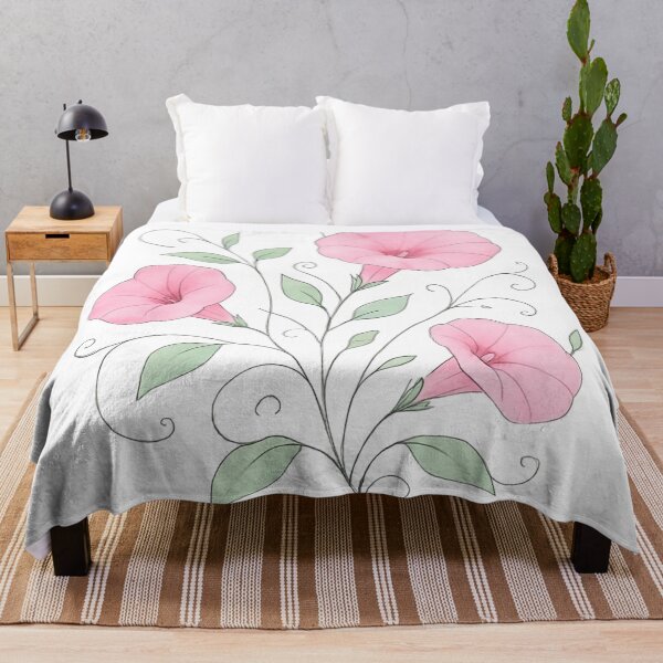 Item preview, Pink morning glory flower designed and sold by uunaa.