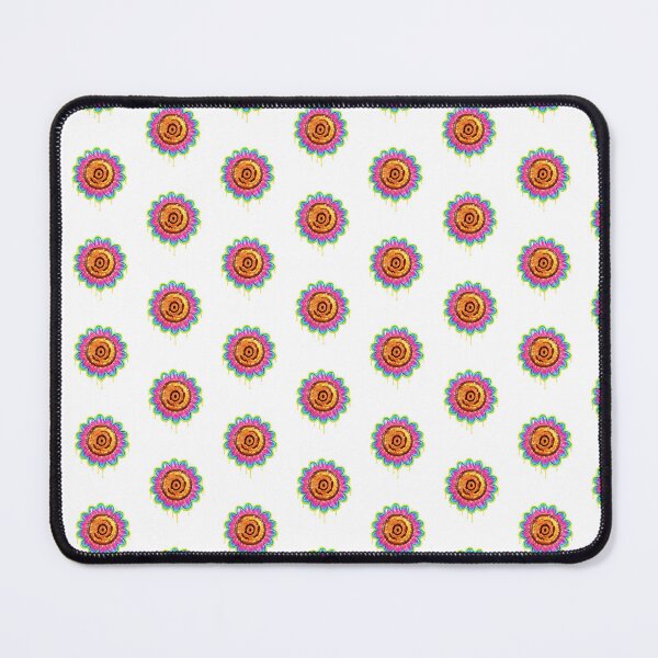 Item preview, Psychedelic Melting Sunflower Donut Sticker | Colorful Drippy Pop Art Design designed and sold by Inka Moon Design.