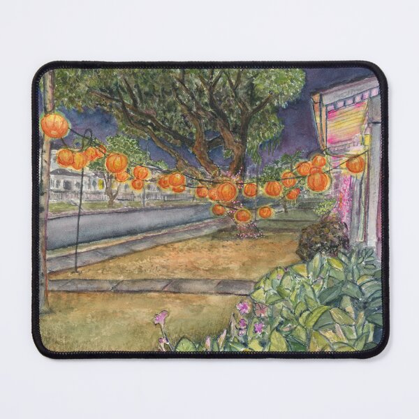 Item preview, Lantern Tree on an Autumn Night designed and sold by FaireWaveArt.