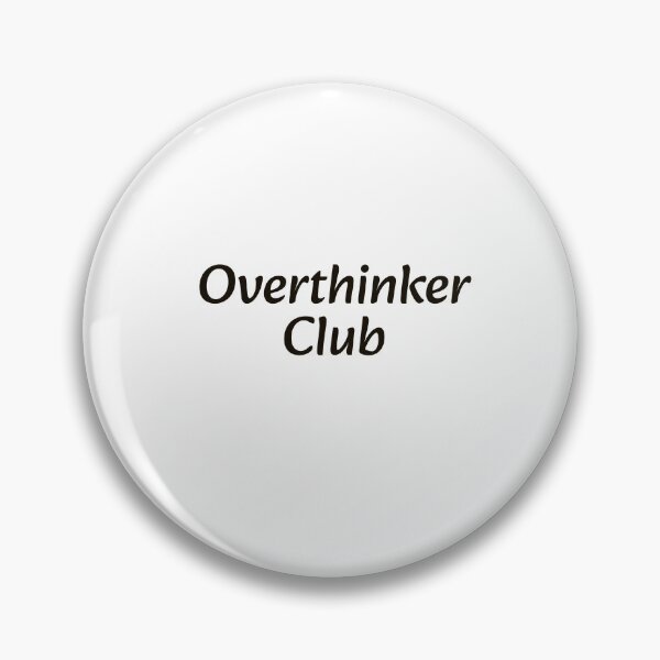 Item preview, Overthinker Club Funny Anxiety Mental Health Bold Graphic Tee designed and sold by MYNDesigns.