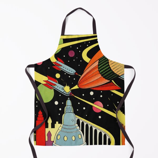 Item preview, Vintage Sci‑Fi Comic Cover – Retro Rocket Battle in Deep Space designed and sold by Analog Aura .