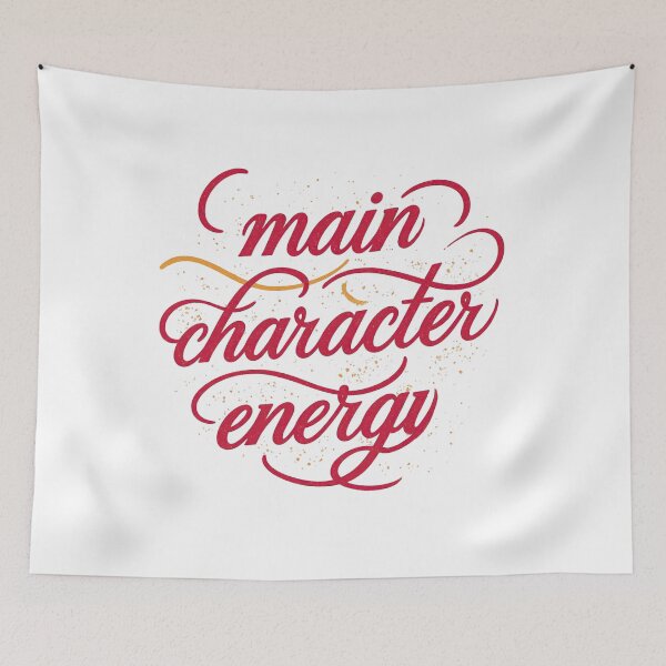 Item preview, Main Character Energy - cursive designed and sold by Stefrait-7.